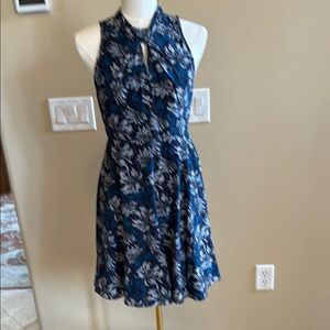 Rebecca Taylor Blue and White Floral Mini Dress